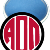Alpha Omicron Pi Monogram Mirror