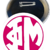 Phi Mu Monogram Button