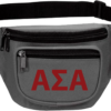 Alpha Sigma Alpha Three Zip Fanny Pack