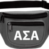 Alpha Sigma Alpha Three Zip Fanny Pack - Image 2