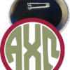 Alpha Chi Omega Monogram Green Button - Image 2