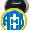 Alpha Xi Delta Monogram Button