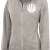 Delta Delta Delta Heathered Fleece Jacket - Image 2