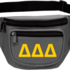 Delta Delta Delta Three Zip Fanny Pack