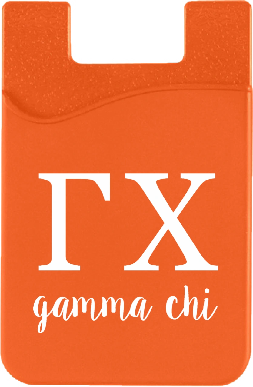 Gamma Chi Logo Cell Phone Pocket