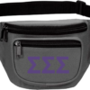 Sigma Sigma Sigma Three Zip Fanny Pack