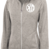 Chi Omega Heathered Fleece Jacket - Image 2