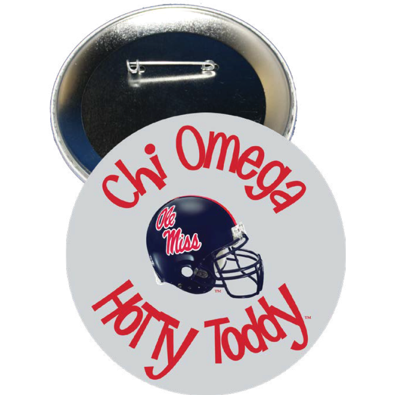 Chi Omega Ole Miss GAME DAY Button 407