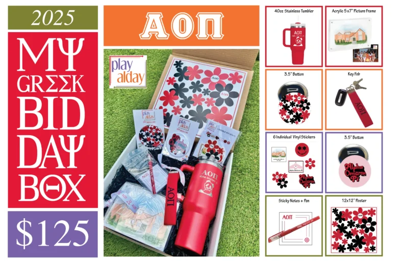 Alpha Omicron Pi Bid Day Gift Box - Image 2