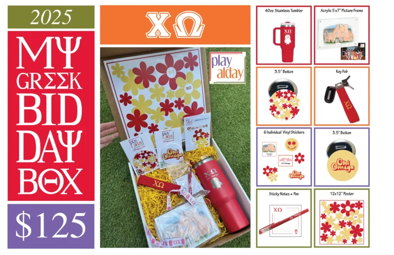 Chi Omega Bid Day Gift Box - Image 2