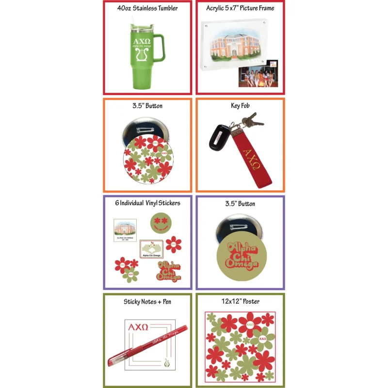 Alpha Chi Omega Bid Day Gift Box - Image 4