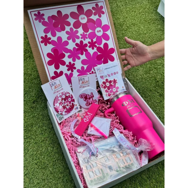 Phi Mu Bid Day Gift Box