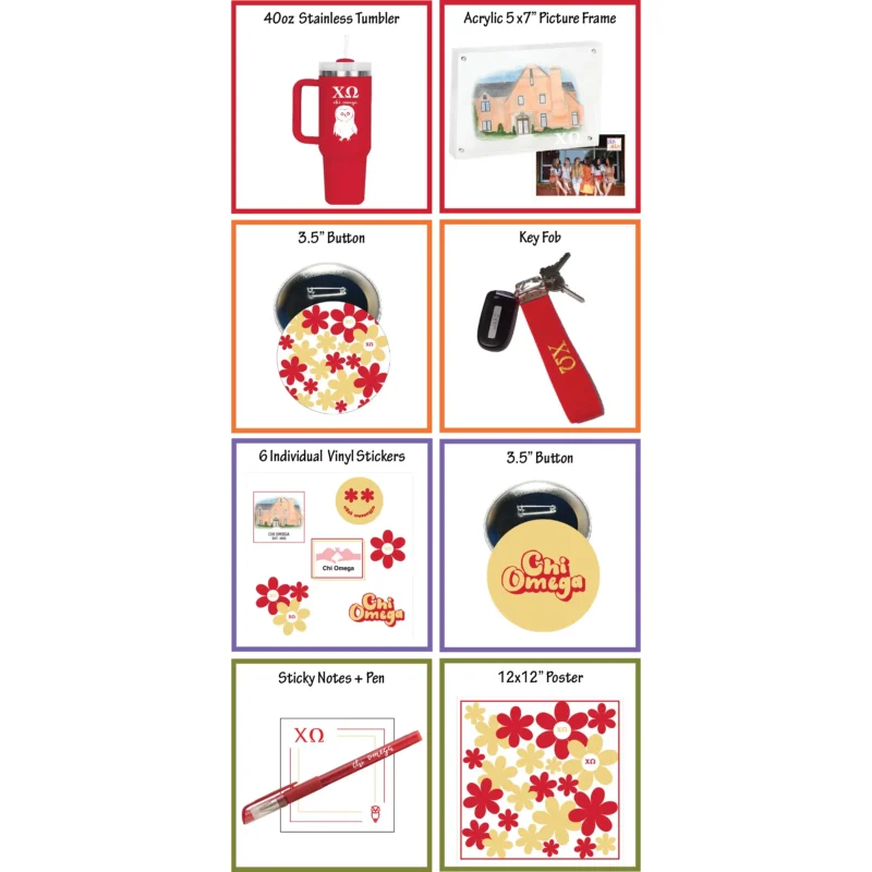 Chi Omega Bid Day Gift Box - Image 4